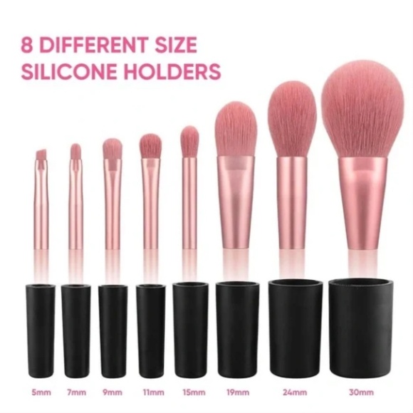 BOXYCHARM Brush Cleaner Holds 8 Different Size Brushes Silicon Holder - Picture 4 of 14